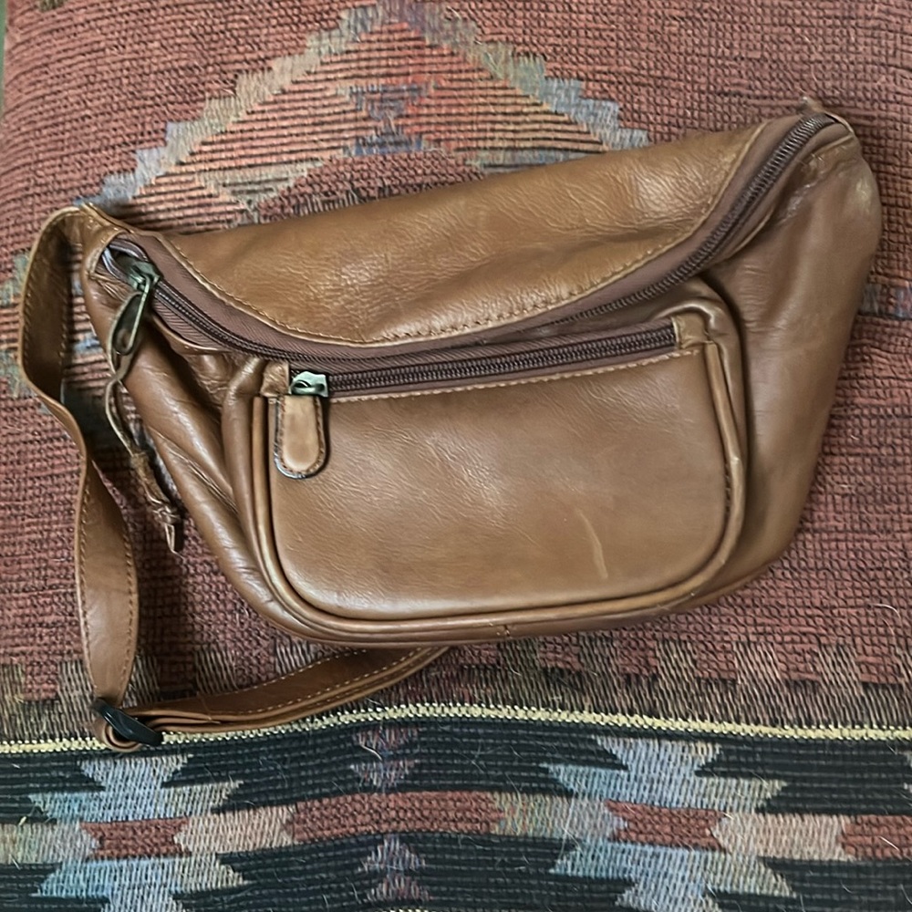 Vintage Brown Leather Waist/Fanny Pack